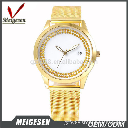 rose gold color factory direct printed logo on the buckle watch